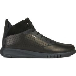 Geox Aerantis Tenisówki Czarny. Czarne trampki męskie Geox, bez wzorów, ze skóry, bez zapięcia. Za 686,95 zł.