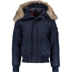 Urban Classics HOODED HEAVY FAKE FUR Kurtka zimowa navy. Niebieskie kurtki męskie zimowe marki Urban Classics, l, z okrągłym kołnierzem. Za 419,00 zł.