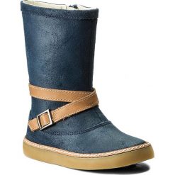 Kozaki dziewczęce: Kozaki CLARKS – Comic May Inf 261270356 Navy Leather