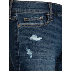 Abercrombie & Fitch CORE PLAY LENGTH Szorty jeansowe dark destroy. Niebieskie szorty damskie Abercrombie & Fitch, z elastanu. Za 129,00 zł.