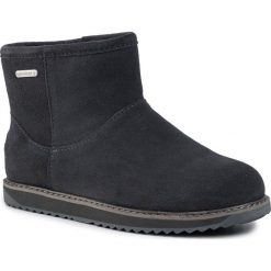 Buty EMU AUSTRALIA - Paterson Classic Mini W11619 Dark Grey. Szare kozaki damskie EMU Australia, ze skóry, bez obcasa, bez zapięcia. Za 699,00 zł.