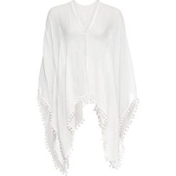 Letnie poncho bonprix kremowy. Brązowe żakiety damskie bonprix, w koronkowe wzory, z koronki. Za 64,99 zł.