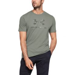 Under Armour Sportstyle Clear Koszulka Szary. Szare podkoszulki męskie Under Armour, xl, z nadrukiem, z bawełny, z krótkim rękawem. Za 119,95 zł.