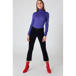 Boyfriendy damskie: IVY Jeansy z rozszerzanymi nogawkami Johanna – Black