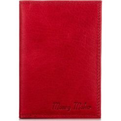 Skórzane Etui Money Maker na dokumenty i karty. Pomarańczowe etui męskie Money Maker, ze skóry. Za 38,90 zł.