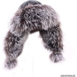 Czapka PILOTKA unisex. Szare czapki damskie Pakamera, na jesień, ze skóry. Za 159,00 zł.