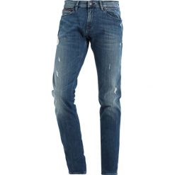 Tommy Jeans SCANTON Jeansy Slim Fit dynamic aged stretch destructed. Niebieskie rurki męskie Tommy Jeans. W wyprzedaży za 384,30 zł.
