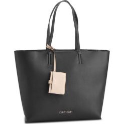 Torebka CALVIN KLEIN - Tack Shopper K60K604833 001. Czarne shopper bag damskie Calvin Klein, ze skóry ekologicznej. Za 649,00 zł.