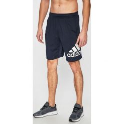 Adidas Performance - Szorty. Niebieskie spodenki sportowe męskie marki adidas Performance, s, z nadrukiem, z elastanu, sportowe, climalite (adidas). Za 149,90 zł.