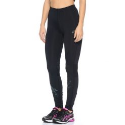 Asics Spodnie damskie Stripe Tight Asics Performance Black/Kingfisher r. XS (1213338148). Czarne spodnie sportowe damskie Asics, xs. Za 149,44 zł.