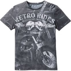T-shirt bonprix biały z nadrukiem. Białe koszulki męskie bonprix, s, z nadrukiem, bez kołnierzyka. Za 54,99 zł.