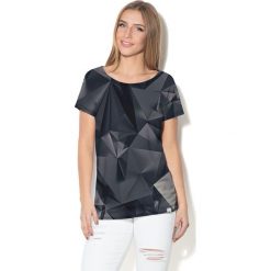 Colour Pleasure Koszulka damska CP-034 248 szaro-czarna r. XXXL-XXXXL. Czarne bluzki damskie marki Colour pleasure. Za 70,35 zł.