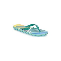 Japonki DC Shoes SPRAY GRAFFIK M SNDL AQR. Zielone klapki męskie marki DC Shoes, bez wzorów. Za 79,20 zł.