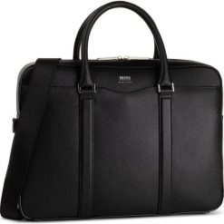 Torba na laptopa BOSS - Signature 50390902 001. Czarne torby męskie skórzane Boss, bez wzorów, ze skóry. Za 2789,00 zł.