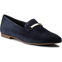 Lordsy VAGABOND - Eliza 4518-340-64 Dk Blue. Niebieskie półbuty damskie marki Vagabond, ze skóry, bez obcasa, na obcasie. Za 419,00 zł.