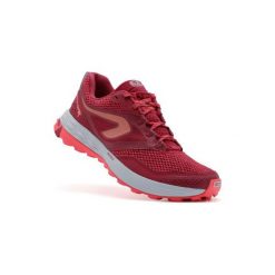 Buty do biegania damskie trail TR różowo-białe. Różowe buty sportowe damskie EVADICT, z poliesteru, do biegania. Za 179,99 zł.