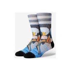 Stance Eddy Skarpetki Szary Wielokolorowy. Szare skarpetki męskie Stance, bez wzorów, z elastanu. Za 76,95 zł.