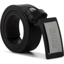 Pasek Męski VERSACE JEANS COUTURE - D8YUBF31 71169 899. Czarne paski męskie Versace Jeans Couture, w paski, z jeansu. Za 399,00 zł.