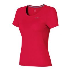 Odlo Koszulka s/s crew neck MAREN czerwona r. L (221821). Czerwone topy sportowe damskie marki Odlo, l. Za 149,95 zł.