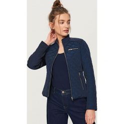 Pikowana kurtka ze stójką - Granatowy. Niebieskie kurtki damskie pikowane marki Reserved, s. Za 199,99 zł.