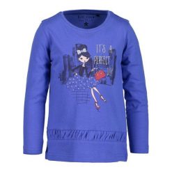 Blue Seven Koszulka Dziewczęca 98 Niebieska. Niebieskie bluzki dziewczęce z nadrukiem marki Blue Seven. Za 45,00 zł.