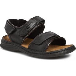 Sandały JOSEF SEIBEL - Rafe 10104 35 602 Montana. Czarne sandały męskie skórzane marki Josef Seibel, na rzepy. Za 229,00 zł.