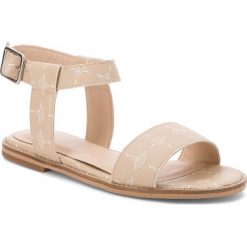 Sandały JOOP! - Liliana 4140003982 Cappuccino 720. Brązowe klapki damskie JOOP!, bez wzorów, ze skóry ekologicznej, bez obcasa. W wyprzedaży za 249,00 zł.