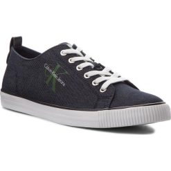 Tenisówki CALVIN KLEIN JEANS - Arnold S1483 Indigo. Niebieskie półbuty męskie Calvin Klein Jeans, bez wzorów, z jeansu, eleganckie, bez zapięcia. W wyprzedaży za 209,00 zł.