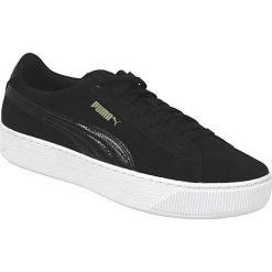 Puma Vikky Platform 363287-05 42,5 Czarne. Czarne buty sportowe damskie Puma, bez wzorów, ze skóry, sportowe, puma vikky. W wyprzedaży za 189,99 zł.