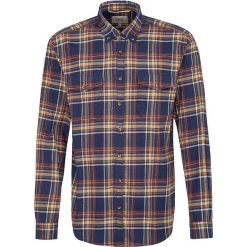 Koszula "Tim" - Regular fit - w kolorze brązowo-granatowym. Niebieskie koszule męskie Camel Active, s, w kratkę, z bawełny, button down, bez rękawów. W wyprzedaży za 131,95 zł.