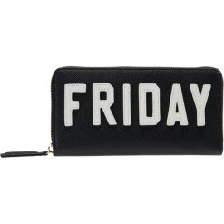 Kurt Geiger ZIP AROUND WALLET Portfel black/white. Czarne portfele damskie marki Kurt Geiger. Za 419,00 zł.