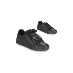Buty Dziecko Geox J DJROCK GIRL. Czarne trampki dziewczęce Geox, bez wzorów, bez zapięcia. Za 299,00 zł.