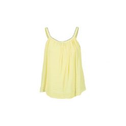 Topy na ramiączkach / T-shirty bez rękawów Suncoo LIVIA. Żółte topy damskie marki Suncoo, s. Za 167,40 zł.