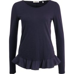 Bluzki damskie: Rich & Royal SLUB PEPLUM Bluzka z długim rękawem midnight blue