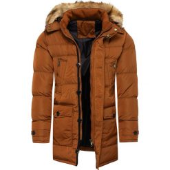 Kurtka męska parka z kapturem pomarańczowa Recea. Pomarańczowe kurtki męskie Recea, na zimę, xl, bez wzorów, z kapturem. Za 249,99 zł.