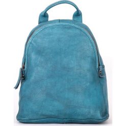 Skórzany plecak w kolorze błękitnym - 25 x 29 x 13 cm. Niebieskie plecaki damskie marki neropantera, ze skóry. W wyprzedaży za 257,95 zł.