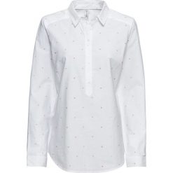 Tunika w kropki bonprix biały w kropki. Białe tuniki damskie bonprix, w kropki. Za 37,99 zł.