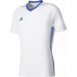 Adidas Koszulka piłkarska męska Tiro 17 biało-niebieska r. L (BK5434). Niebieskie t-shirty męskie Adidas, m, do piłki nożnej. Za 79,75 zł.