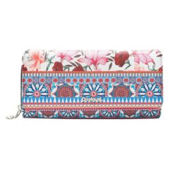 Desigual Portfel Damski Aria Mari Wielokolorowy. Szare portfele damskie Desigual, z materiału. W wyprzedaży za 189,00 zł.
