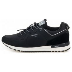 Pepe Jeans Tenisówki Męskie Tinker Pro-Bold 45 Czarny. Czarne trampki męskie marki Pepe Jeans, bez wzorów, z jeansu, bez zapięcia. W wyprzedaży za 335,00 zł.