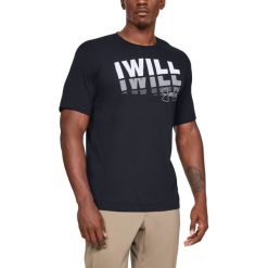 Under Armour I Will 2.0 Koszulka Czarny. Czarne podkoszulki męskie Under Armour, m, z nadrukiem, z bawełny, z krótkim rękawem. Za 119,95 zł.