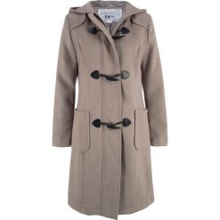 Płaszcz wełniany budrysówka bonprix brunatny. Pomarańczowe kurtki damskie bonprix, z wełny. Za 269,99 zł.