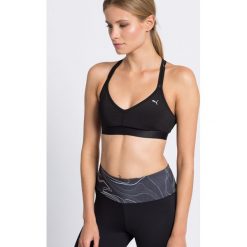 Puma - Biustonosz Yogini. Czarne biustonosze sportowe damskie Puma, xs, bez wzorów, z elastanu. W wyprzedaży za 119,90 zł.