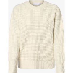 Calvin Klein - Sweter damski, beżowy. Brązowe swetry damskie Calvin Klein, m, bez wzorów, z dzianiny, bez rękawów, bez kaptura. Za 299,95 zł.