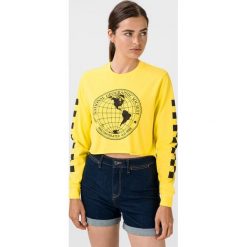 Vans National Geographic Koszulka Żółty. Żółte koszulki damskie Vans, xl, z nadrukiem, z bawełny, bez kołnierzyka, z długim rękawem. Za 221,95 zł.