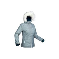 Kurtka narciarska SKI-P JKT 150 damska. Szare kurtki damskie marki WED'ZE, xl, z materiału. Za 169,99 zł.