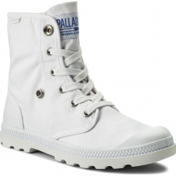 Trapery PALLADIUM - Baggy Low Lp 93314-124-M White/Star White. Białe buty zimowe damskie Palladium, z materiału. W wyprzedaży za 219,00 zł.