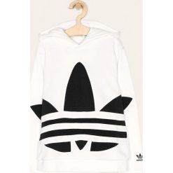 Adidas Originals - Bluza dziecięca 140-164 cm. Białe bluzy chłopięce adidas Originals, z aplikacjami, z elastanu, bez rękawów, z kapturem. W wyprzedaży za 159,90 zł.