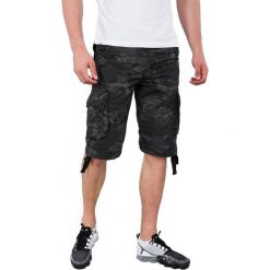 Krótkie spodenki Alpha Industries Jet 191200-125. Czarne spodenki i szorty męskie Alpha Industries, bez wzorów, krótkie. Za 224,99 zł.