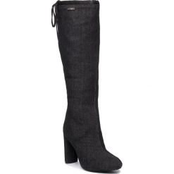 Kozaki BIG STAR - EE274449 Black. Czarne kozaki damskie BIG STAR, z tworzywa sztucznego, retro, bez obcasa, na obcasie, bez zapięcia. W wyprzedaży za 179,00 zł.